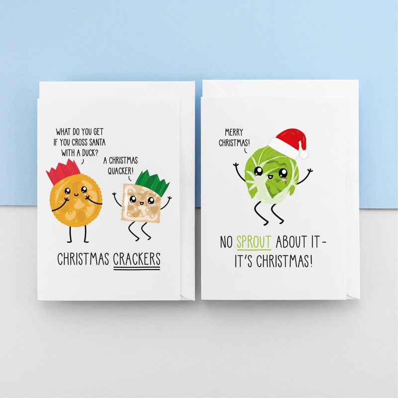 Funny Christmas cards.